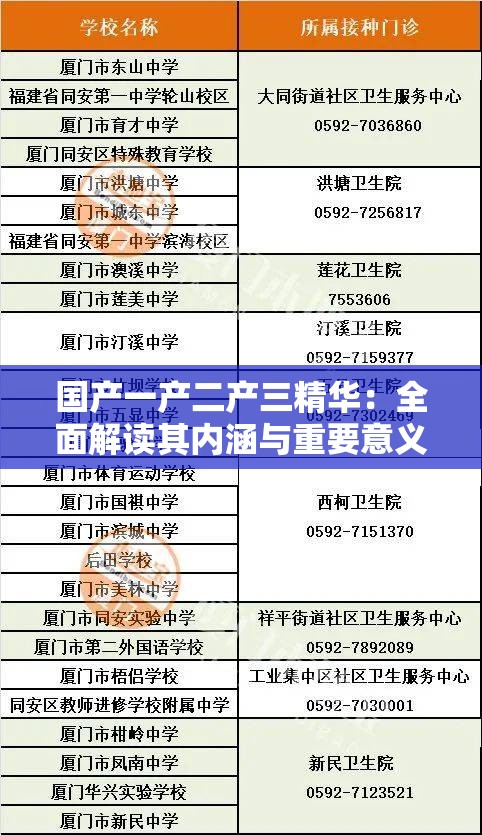 国产一产二产三精华：全面解读其内涵与重要意义