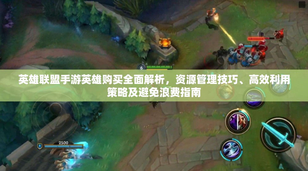 英雄联盟手游英雄购买全面解析，资源管理技巧、高效利用策略及避免浪费指南