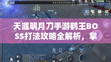 天涯明月刀手游鹤王BOSS打法攻略全解析，掌握技能机制，团队协作是关键