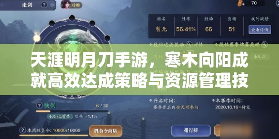 天涯明月刀手游，寒木向阳成就高效达成策略与资源管理技巧详解
