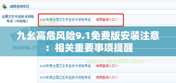 九幺高危风险9.1免费版安装注意：相关重要事项提醒