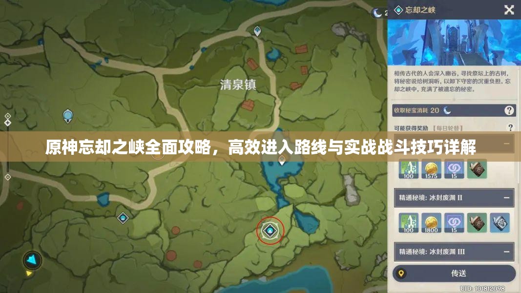 原神忘却之峡全面攻略，高效进入路线与实战战斗技巧详解