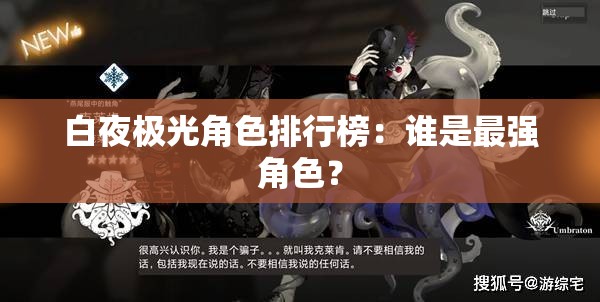 白夜极光角色排行榜：谁是最强角色？