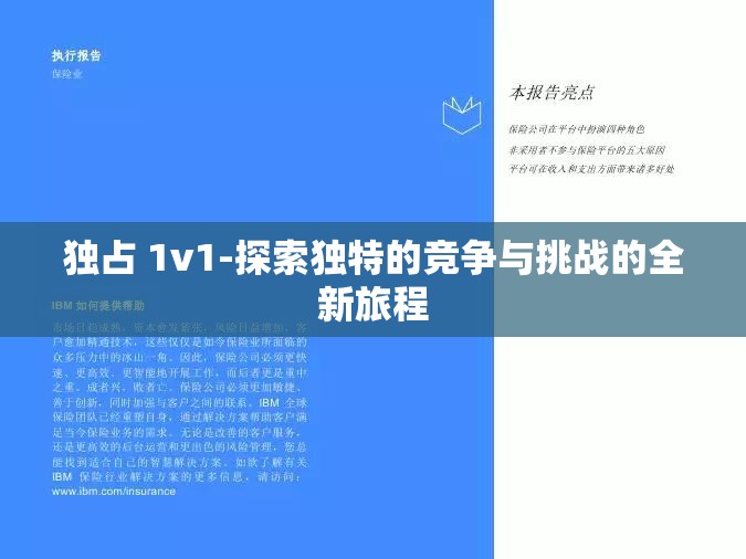 独占 1v1-探索独特的竞争与挑战的全新旅程