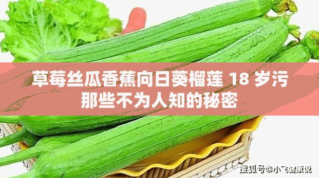 草莓丝瓜香蕉向日葵榴莲 18 岁污那些不为人知的秘密