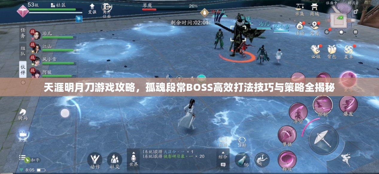 天涯明月刀游戏攻略，孤魂段常BOSS高效打法技巧与策略全揭秘