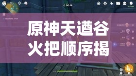 原神天遒谷火把顺序揭秘及第三层点火把详细全攻略指南