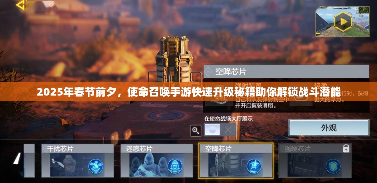 2025年春节前夕，使命召唤手游快速升级秘籍助你解锁战斗潜能