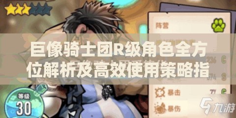 巨像骑士团R级角色全方位解析及高效使用策略指南