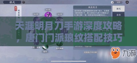天涯明月刀手游深度攻略，唐门门派琅纹搭配技巧与全解析