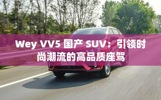 Wey VV5 国产 SUV：引领时尚潮流的高品质座驾