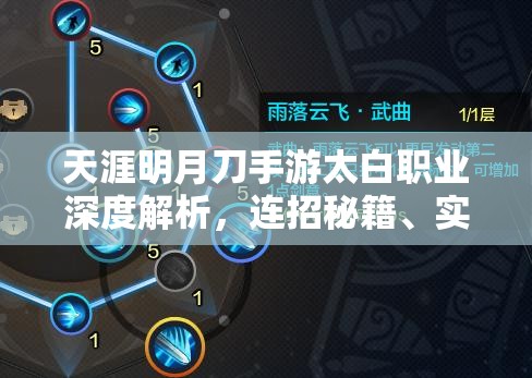 天涯明月刀手游太白职业深度解析，连招秘籍、实战技巧全攻略