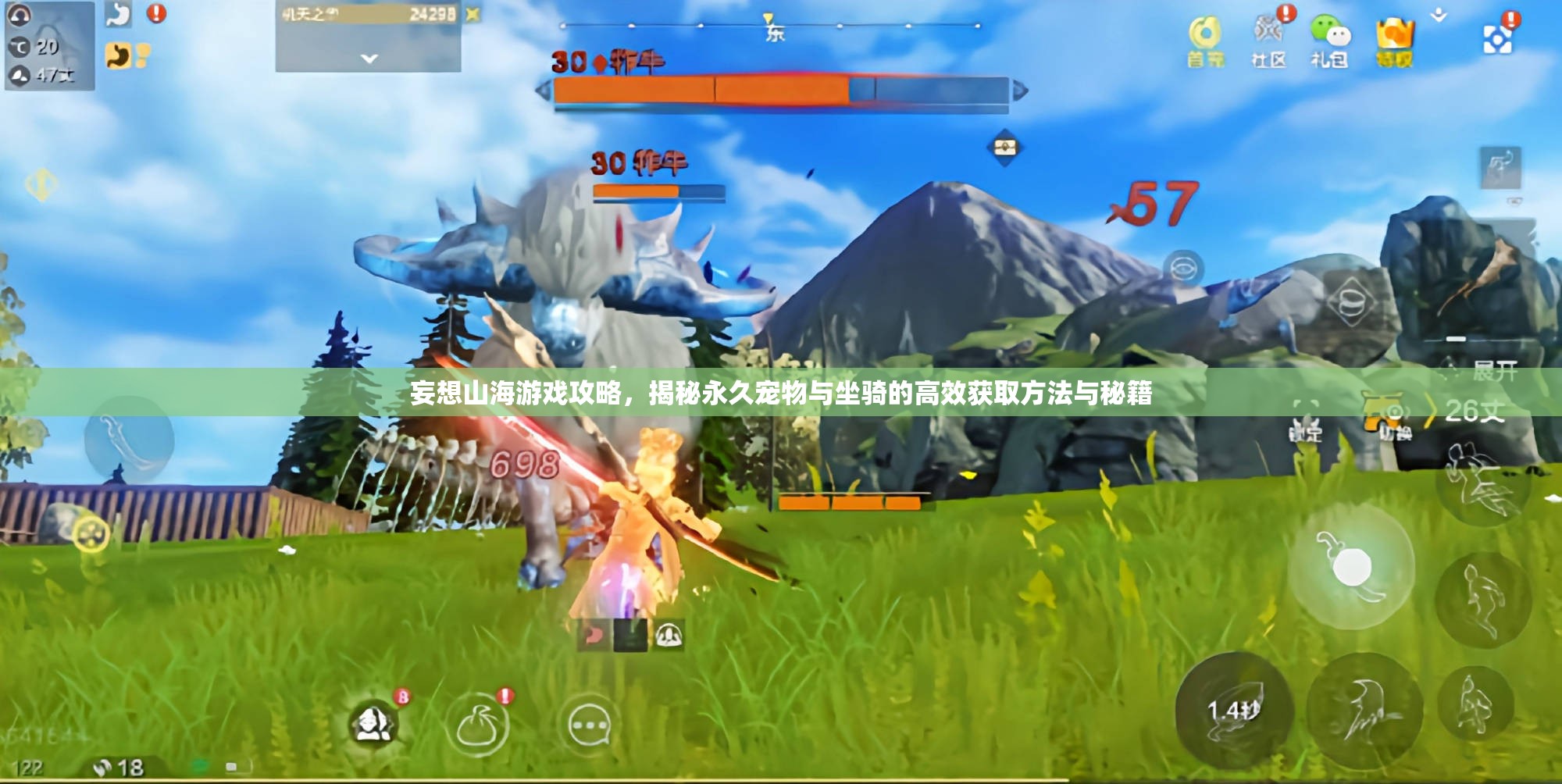 妄想山海游戏攻略，揭秘永久宠物与坐骑的高效获取方法与秘籍