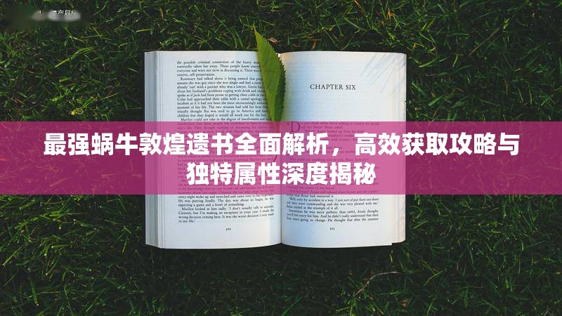 最强蜗牛敦煌遗书全面解析，高效获取攻略与独特属性深度揭秘