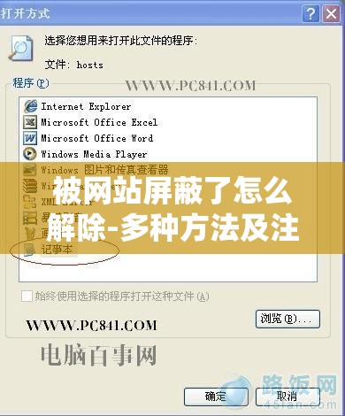 被网站屏蔽了怎么解除-多种方法及注意事项介绍