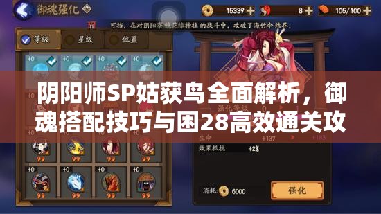 阴阳师SP姑获鸟全面解析，御魂搭配技巧与困28高效通关攻略