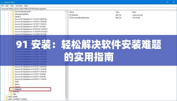 91 安装：轻松解决软件安装难题的实用指南