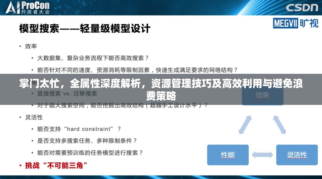 掌门太忙，全属性深度解析，资源管理技巧及高效利用与避免浪费策略