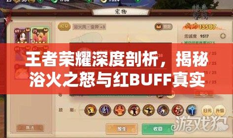 王者荣耀深度剖析，揭秘浴火之怒与红BUFF真实伤害叠加的复杂机制