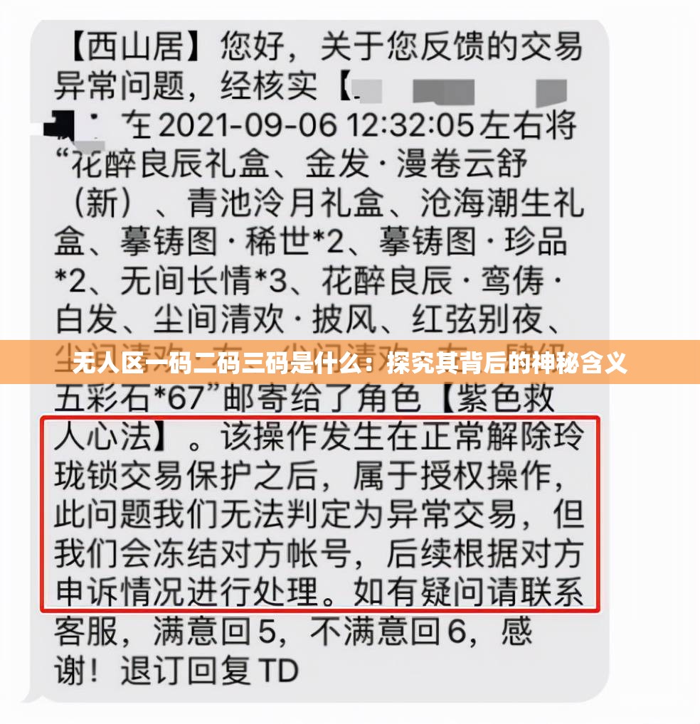 无人区一码二码三码是什么：探究其背后的神秘含义