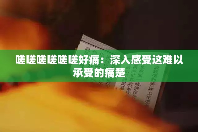 嗟嗟嗟嗟嗟嗟好痛：深入感受这难以承受的痛楚