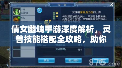 倩女幽魂手游深度解析，灵兽技能搭配全攻略，助你解锁战斗策略新境界