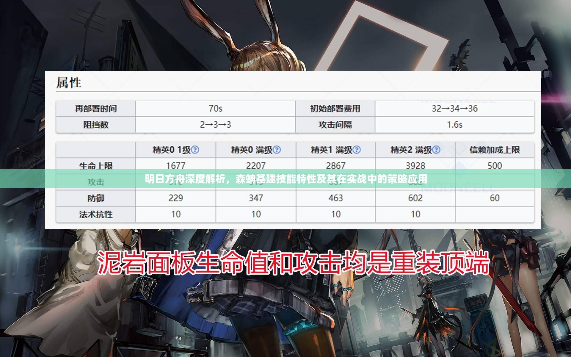 明日方舟深度解析，森蚺基建技能特性及其在实战中的策略应用