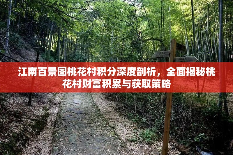 江南百景图桃花村积分深度剖析，全面揭秘桃花村财富积累与获取策略