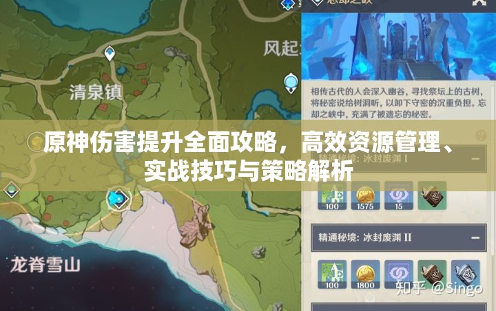 原神伤害提升全面攻略，高效资源管理、实战技巧与策略解析