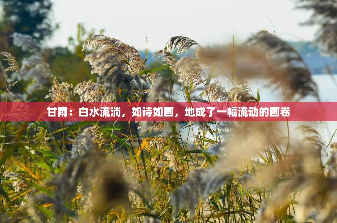 甘雨：白水流淌，如诗如画，地成了一幅流动的画卷