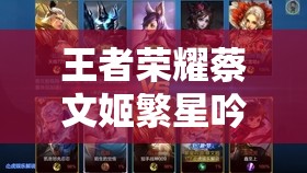 王者荣耀蔡文姬繁星吟游皮肤，全面解析台词与语音资源的管理艺术