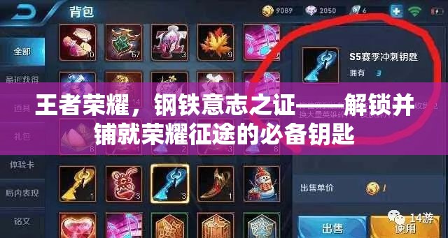 王者荣耀，钢铁意志之证——解锁并铺就荣耀征途的必备钥匙