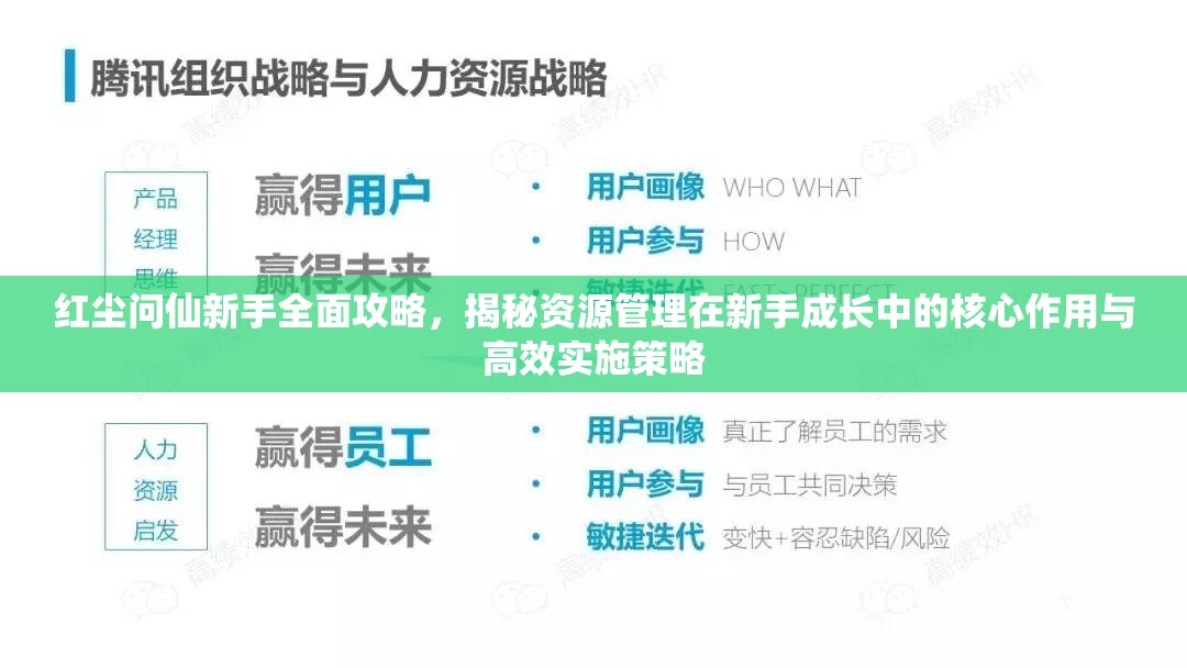 红尘问仙新手全面攻略，揭秘资源管理在新手成长中的核心作用与高效实施策略