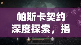 帕斯卡契约深度探索，揭秘伊迪斯海边隐藏的神秘之地与未知秘密