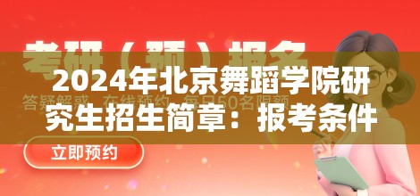 2024年北京舞蹈学院研究生招生简章：报考条件、流程及专业方向详解