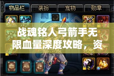 战魂铭人弓箭手无限血量深度攻略，资源管理技巧与最大化战斗价值解析