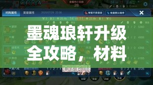 墨魂琅轩升级全攻略，材料消耗详解与高效资源管理策略