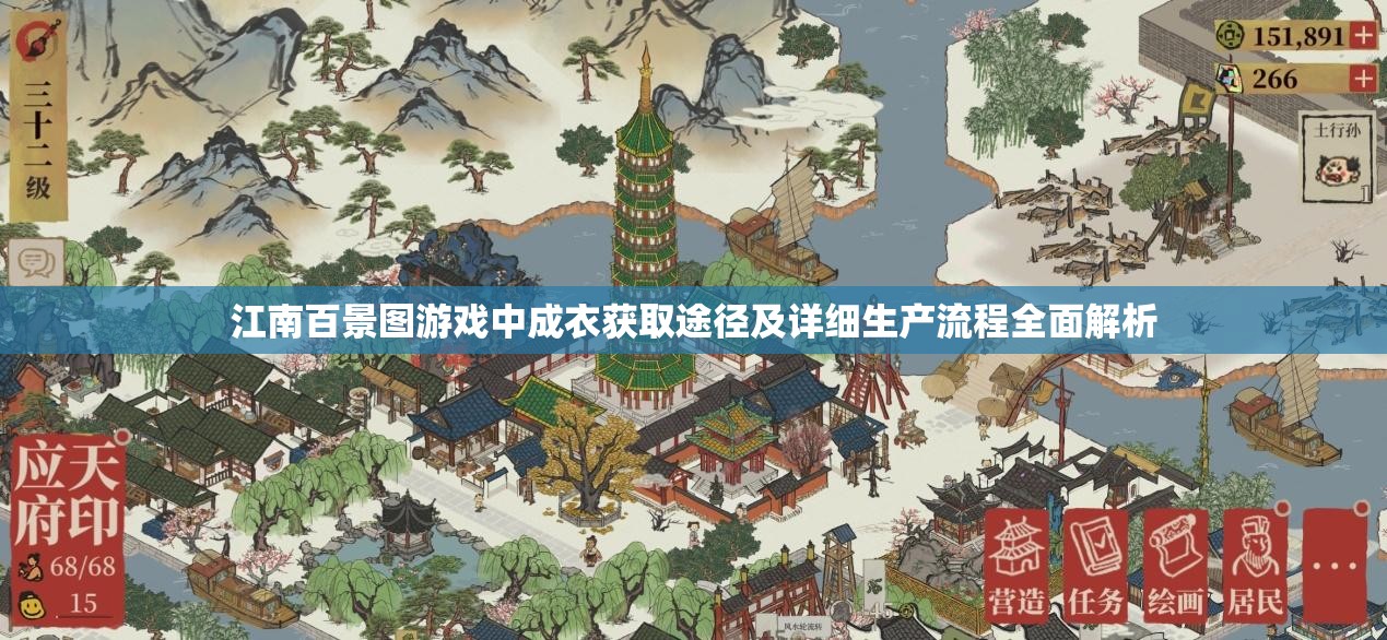 江南百景图游戏中成衣获取途径及详细生产流程全面解析