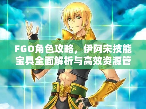 FGO角色攻略，伊阿宋技能宝具全面解析与高效资源管理策略