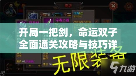 开局一把剑，命运双子全面通关攻略与技巧详解指南