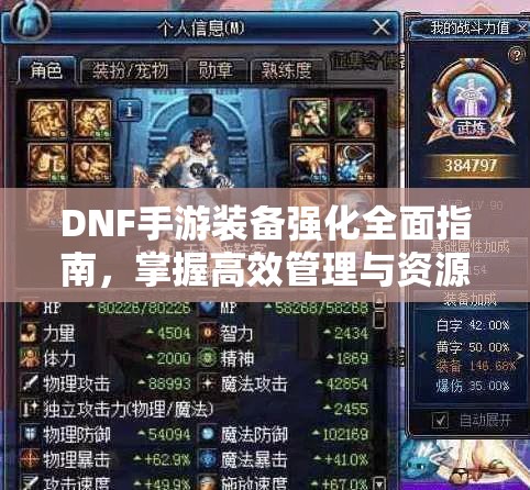 DNF手游装备强化全面指南，掌握高效管理与资源利用的艺术