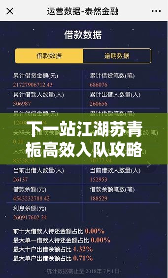 下一站江湖苏青栀高效入队攻略及资源管理对游戏进程的关键性影响