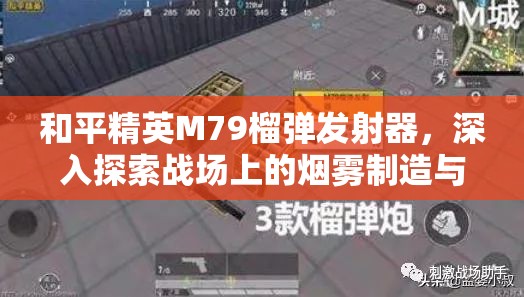 和平精英M79榴弹发射器，深入探索战场上的烟雾制造与战术运用大师