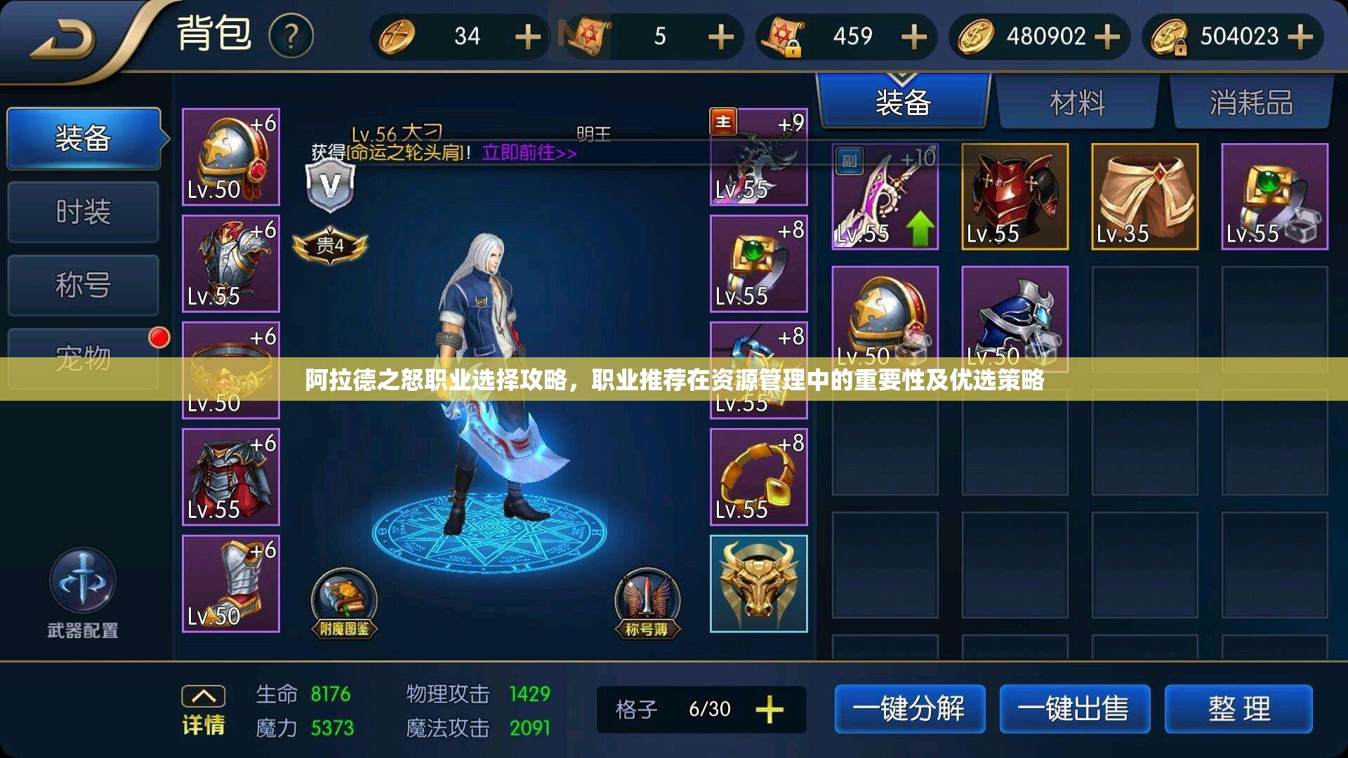 阿拉德之怒职业选择攻略，职业推荐在资源管理中的重要性及优选策略