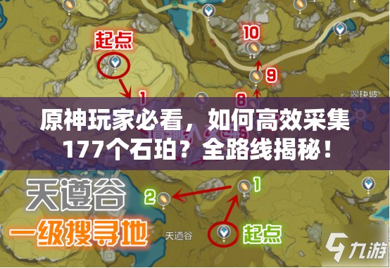 原神玩家必看，如何高效采集177个石珀？全路线揭秘！