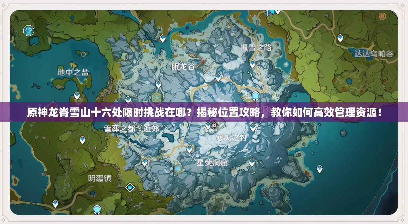 原神龙脊雪山十六处限时挑战在哪？揭秘位置攻略，教你如何高效管理资源！