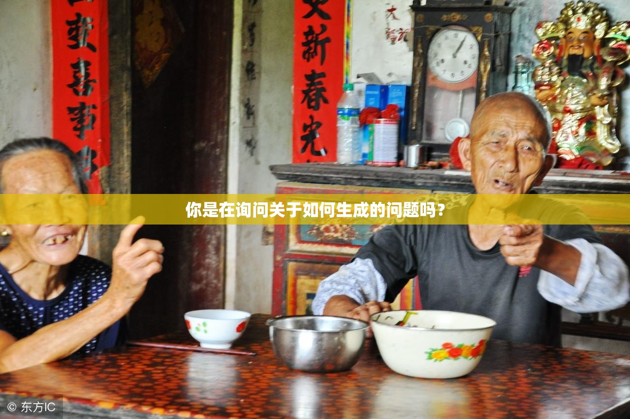 你是在询问关于如何生成的问题吗？