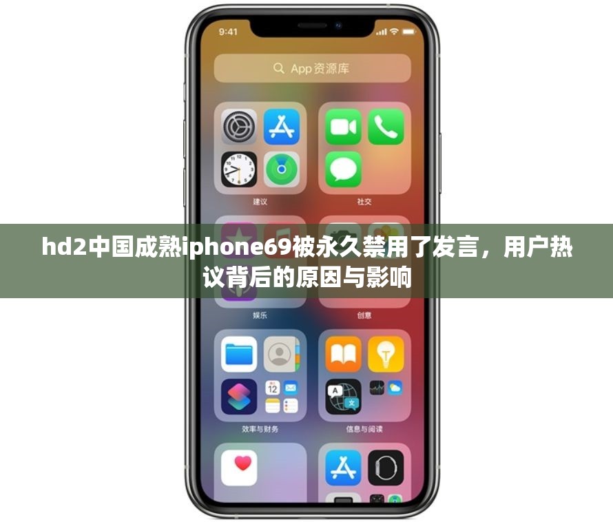 hd2中国成熟iphone69被永久禁用了发言，用户热议背后的原因与影响