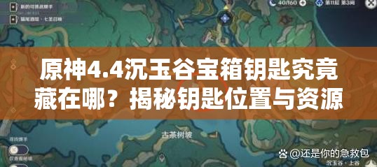 原神4.4沉玉谷宝箱钥匙究竟藏在哪？揭秘钥匙位置与资源管理的重要性