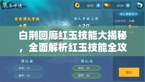 白荆回廊红玉技能大揭秘，全面解析红玉技能全攻略，你了解多少？